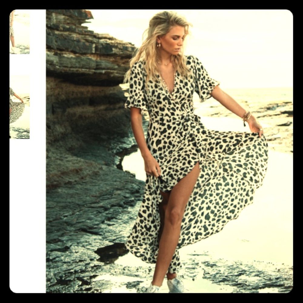 NWT Kivari Leopard Nevada Wrap Midi FOR TRADE